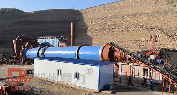 煤泥烘干机内蒙案例现场