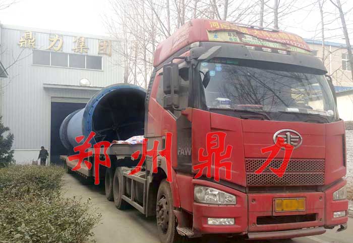 煤泥烘干机发货现场